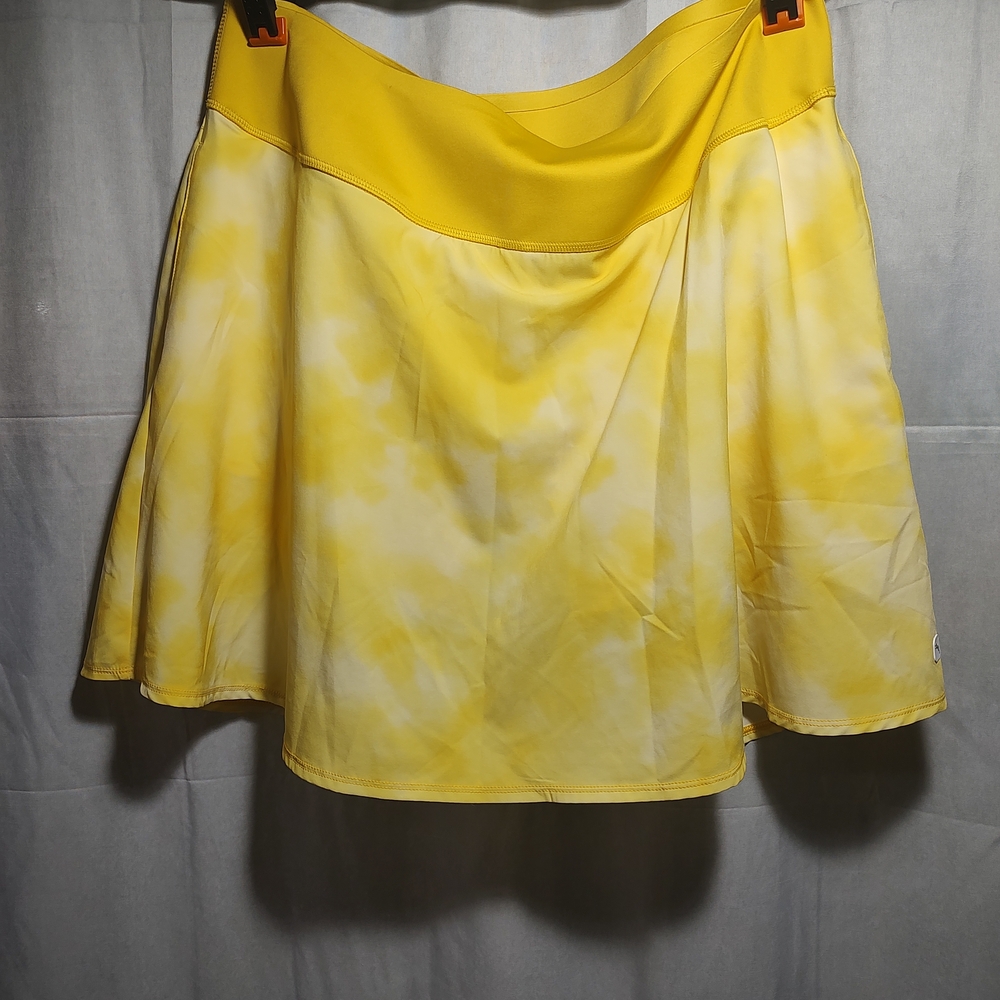 Puma Yellow Tie-Dye Skater Skort 2XL